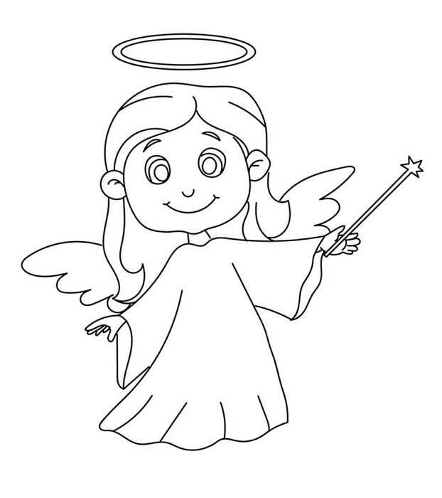 Free Angel Coloring Pages