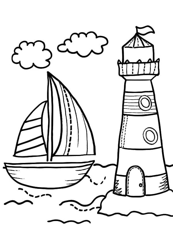 Free Boat Coloring Pages