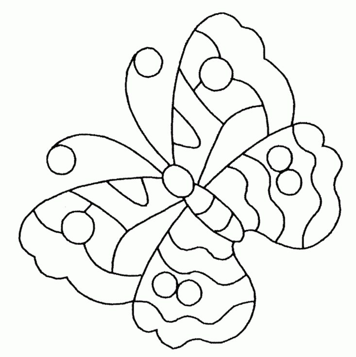 Free butterfly coloring page