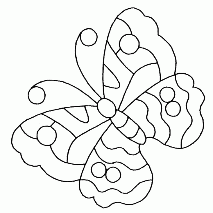 Free butterfly coloring page