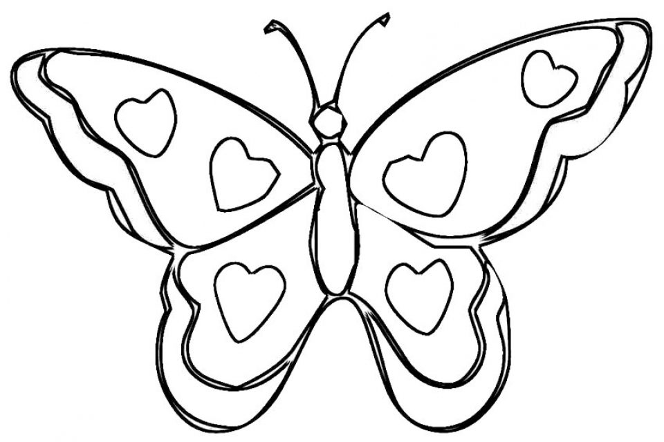 free butterfly coloring pages