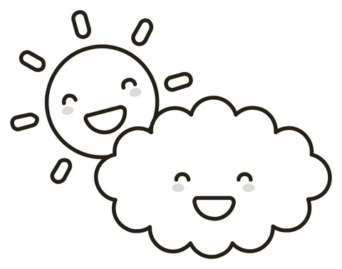 Free Cloud Coloring Pages