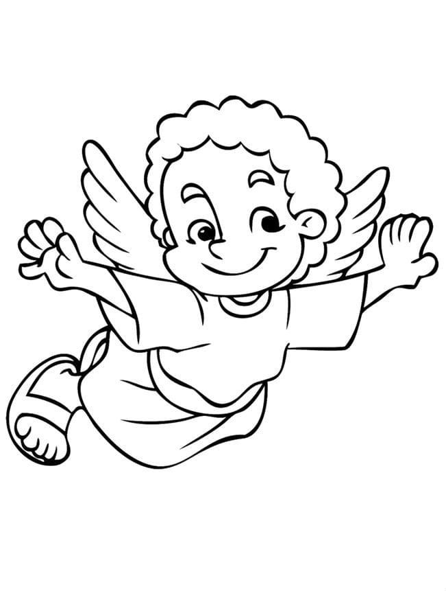 Free Coloring Pages Angels