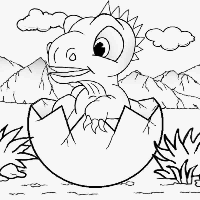 free coloring pages for kids dinosaur