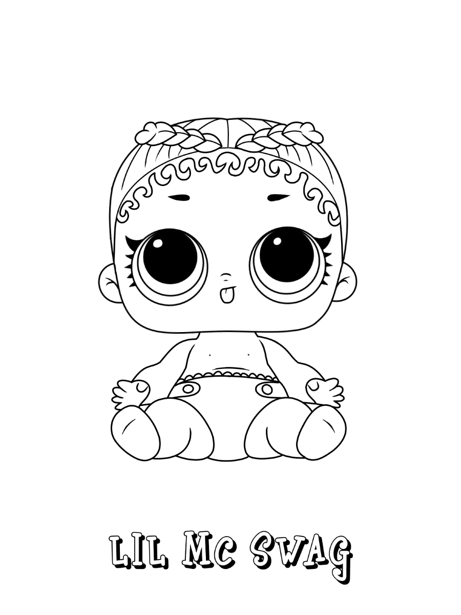 free coloring pages for kids lol dolls