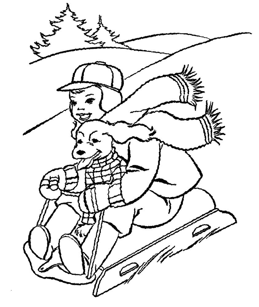 free coloring pages for winter
