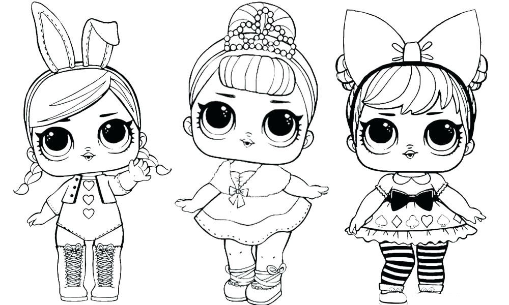 free coloring pages of lol dolls