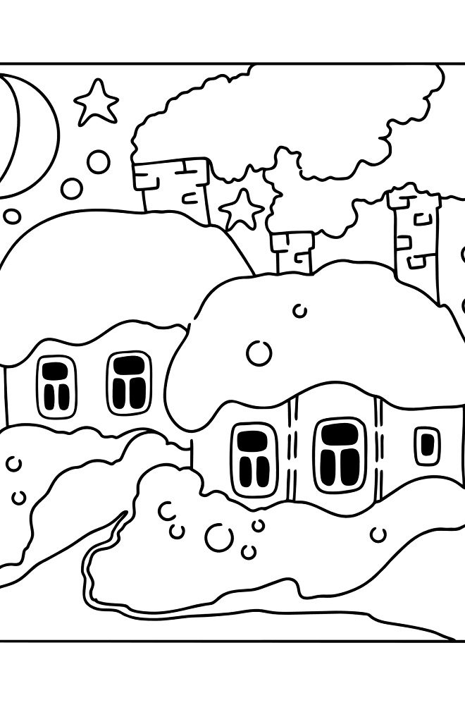 free coloring pages of winter