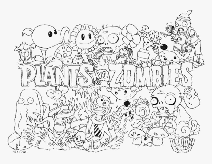 free coloring pages plants vs zombie