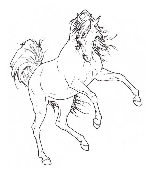 free coloring pages prancing horse