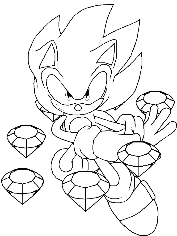 Free Coloring Pages Sonic
