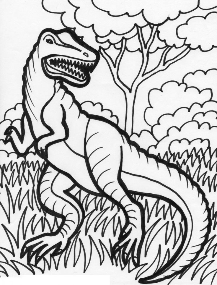 free dinosaur coloring pages for kids