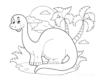 free dinosaur coloring pages printable