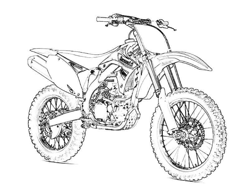 Free Dirt Bike Coloring Pages