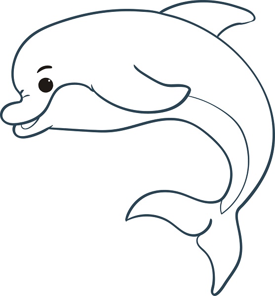 Free Dolphin Coloring Page