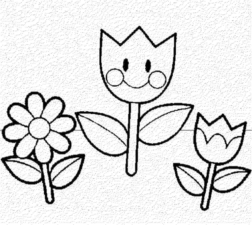 free flower coloring pages for kids