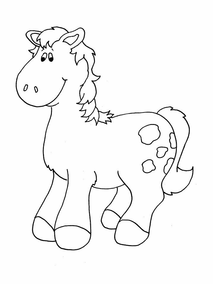 free horse coloring pages for toddlers