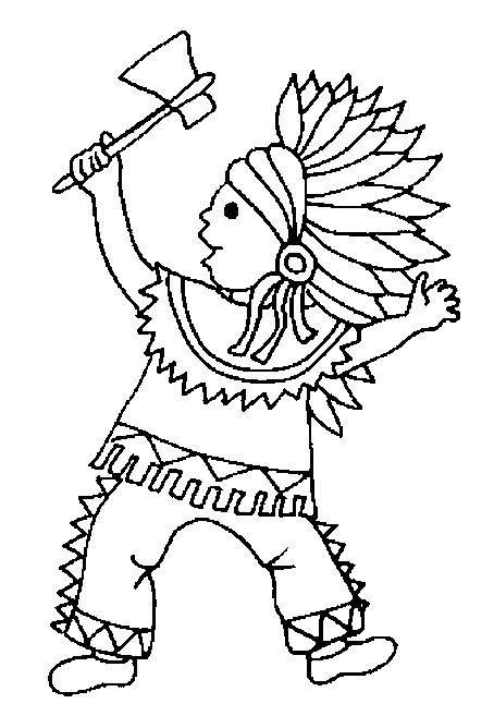 Free Indian Coloring Pages