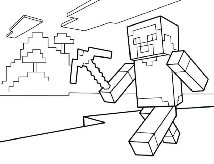 free minecraft coloring pages
