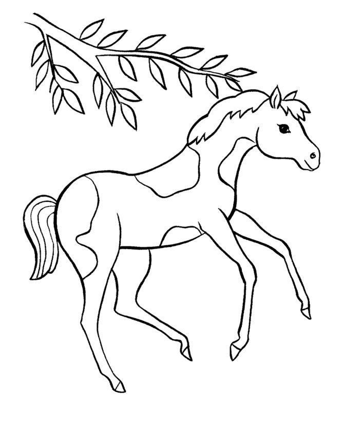 free online horse coloring pages