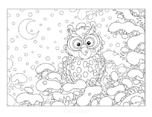 free online winter coloring pages