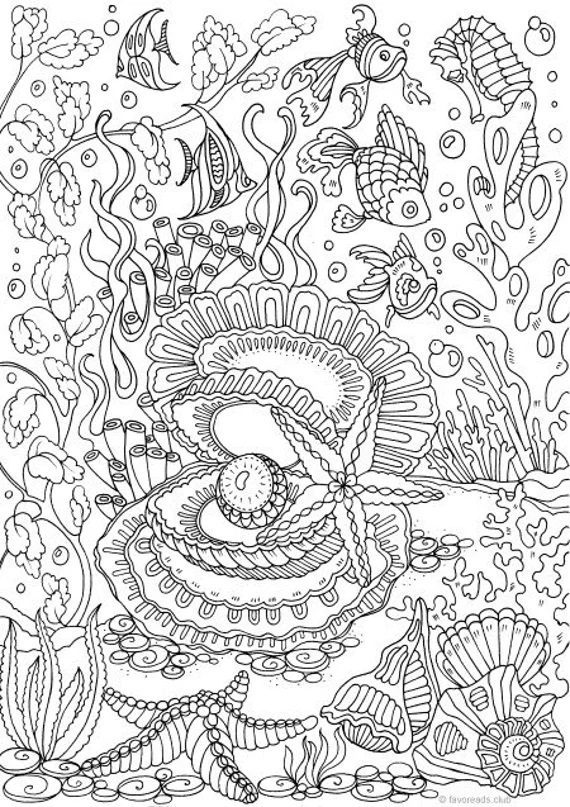 free printable adult coloring pages water