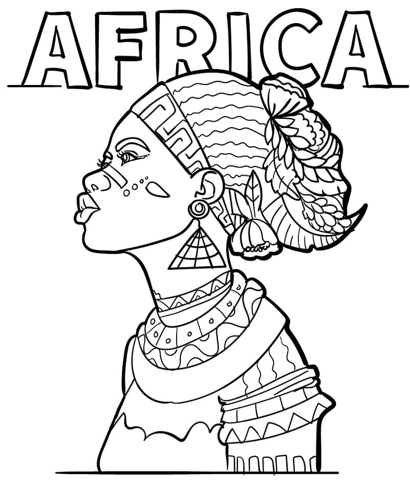 free printable africa coloring pages