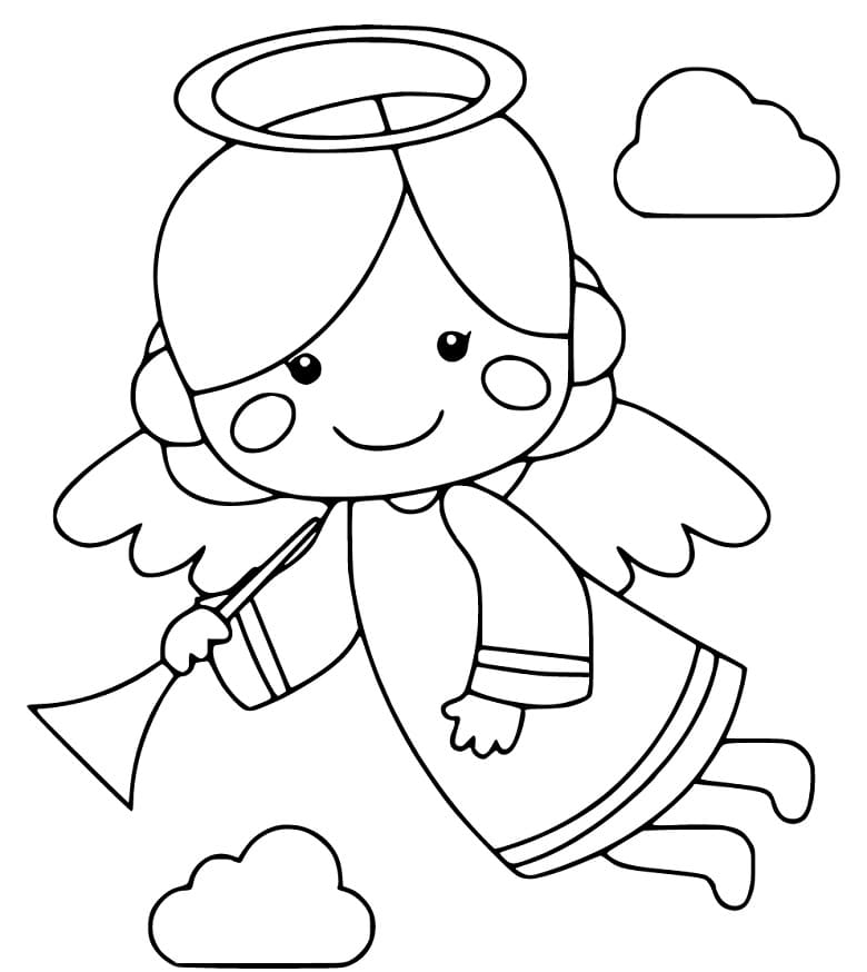 Free Printable Angel Coloring Pages