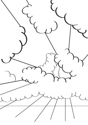 Free Printable Clouds Coloring Pages &amp; coloring book.