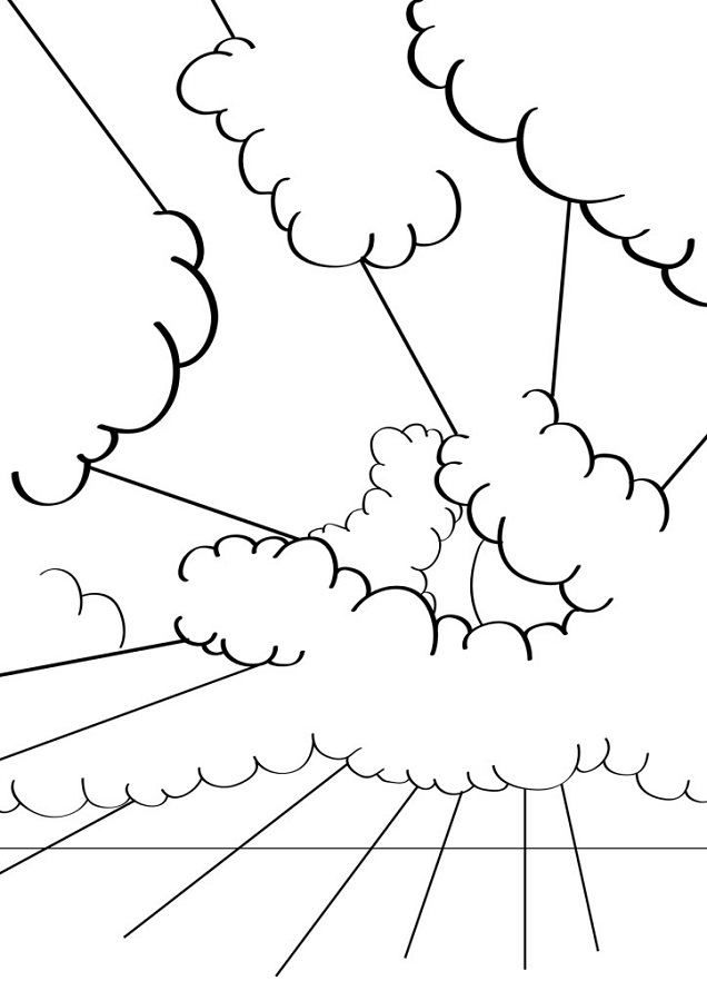 Free Printable Clouds Coloring Pages