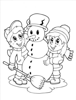 free printable coloring pages for kids winter