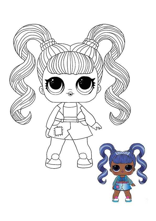 free printable coloring pages of lol dolls