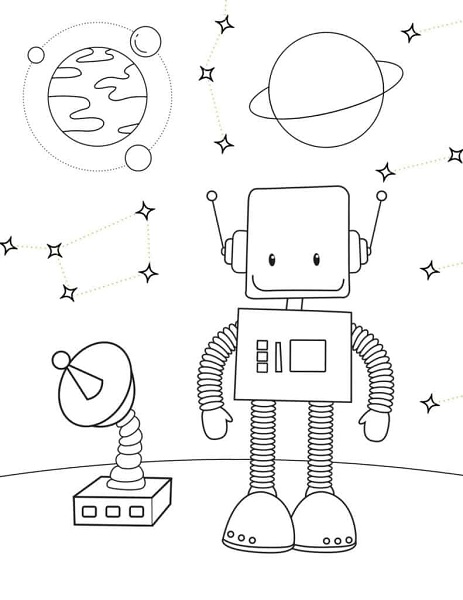 Free Printable Coloring Pages Robots