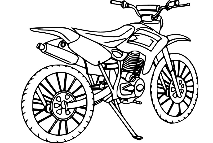 Free Printable Dirt Bike Coloring Pages