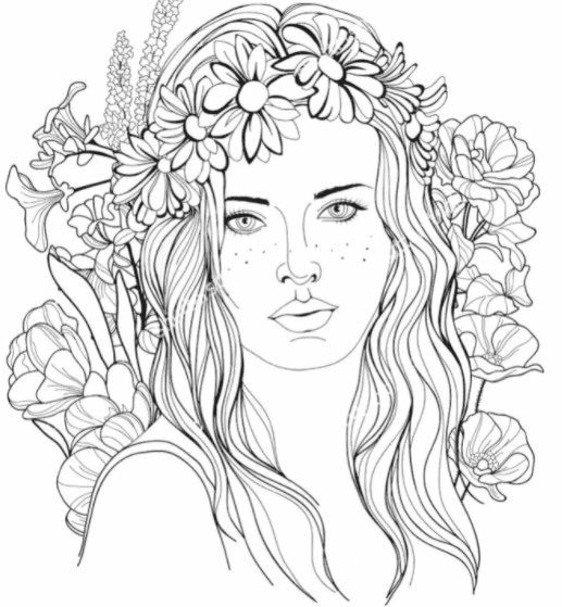 free printable flower coloring pages for adults