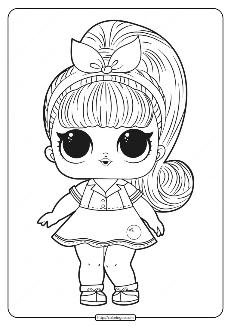 Free Printable LOL Dolls Coloring Pages & book for kids.