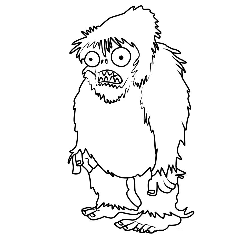 free printable plants vs zombies coloring pages zombie yeti