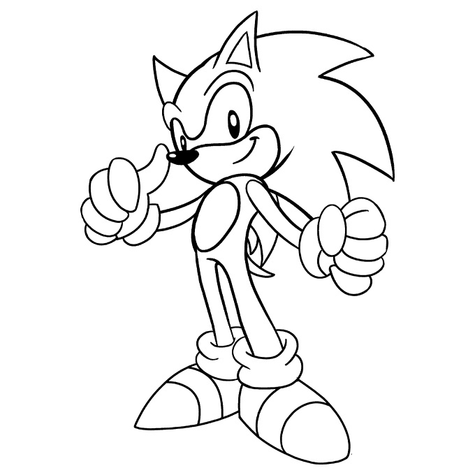 Free Printable Sonic Coloring Pages