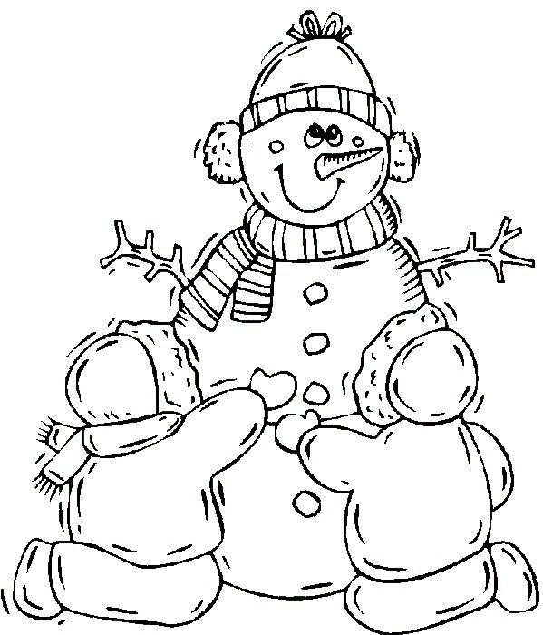 free printable winter coloring pages for toddlers