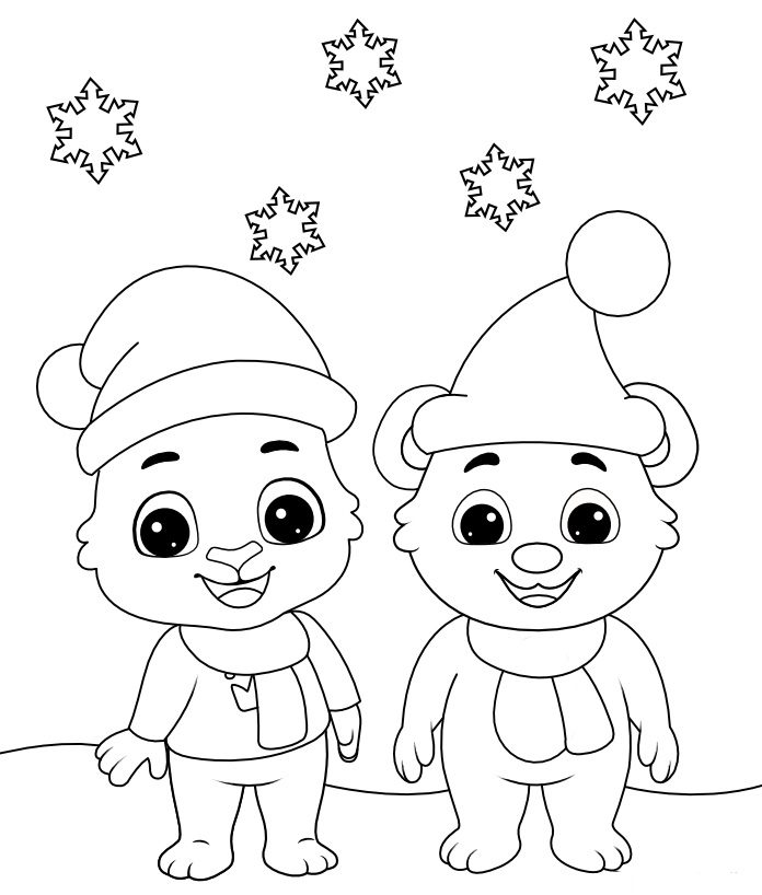 Free Printable Winter Season Winter Coloring Pages