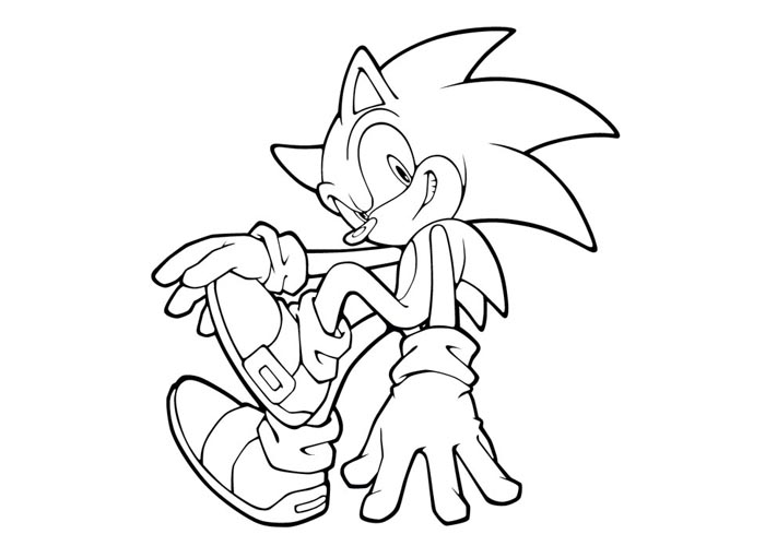 Free Sonic Coloring Pages