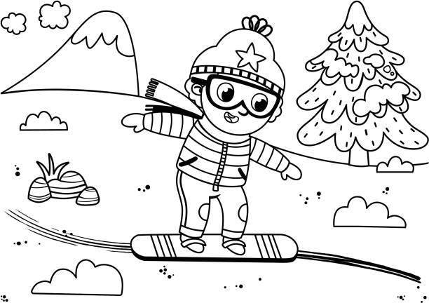 free winter coloring pages for toddlers
