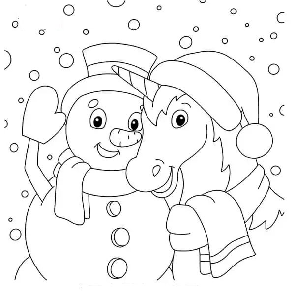 free winter coloring pages pdf