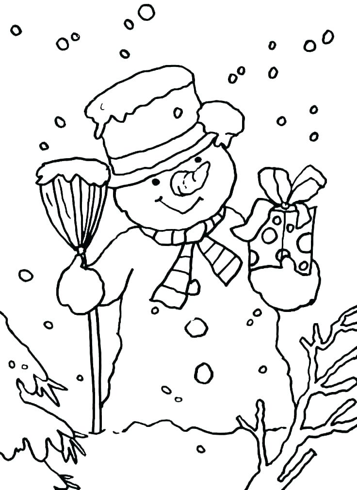 free winter coloring pages printable