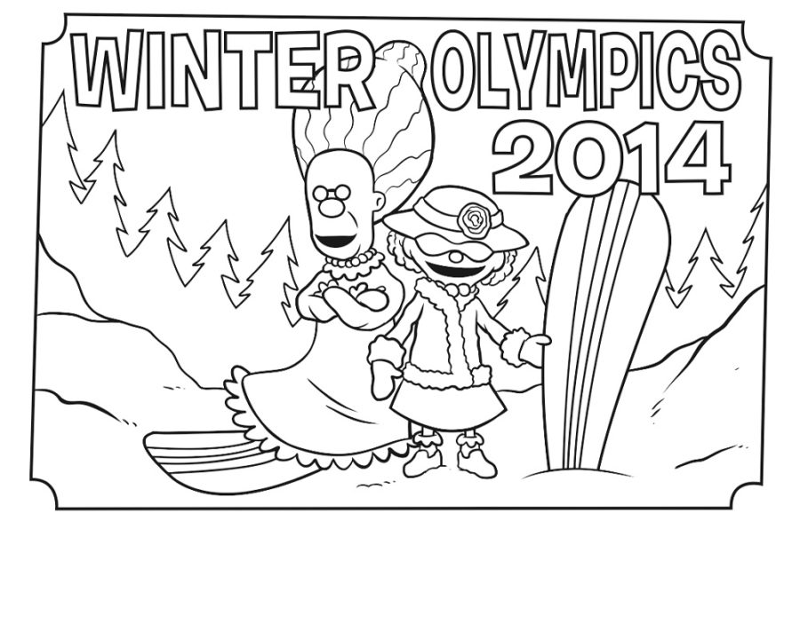 free winter olympics coloring pages