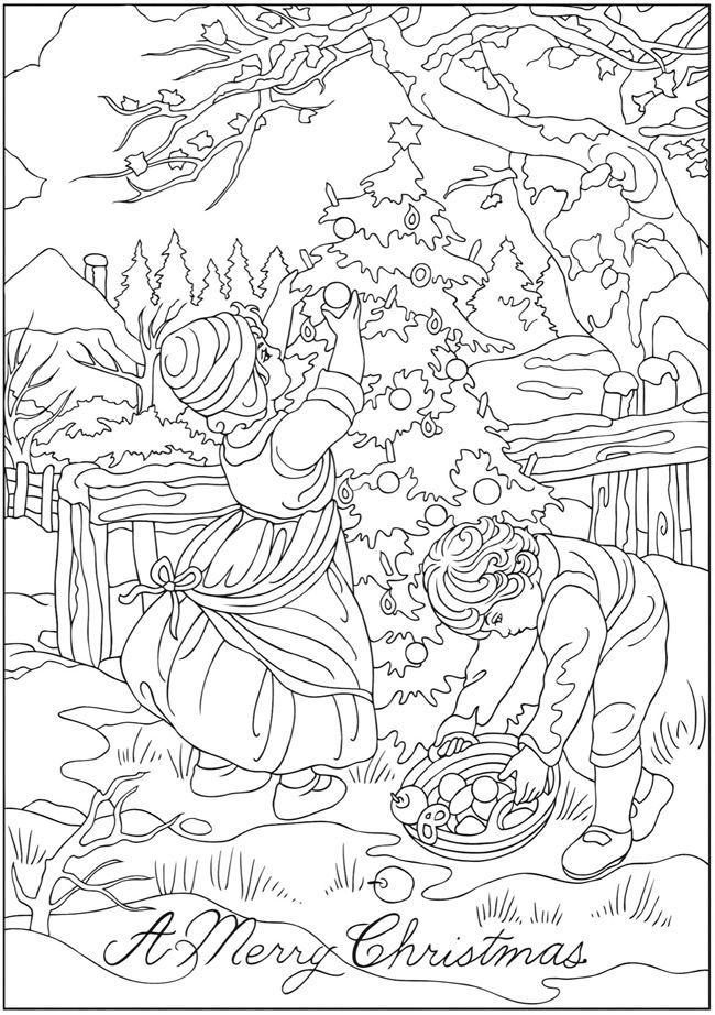 free winter theme coloring pages