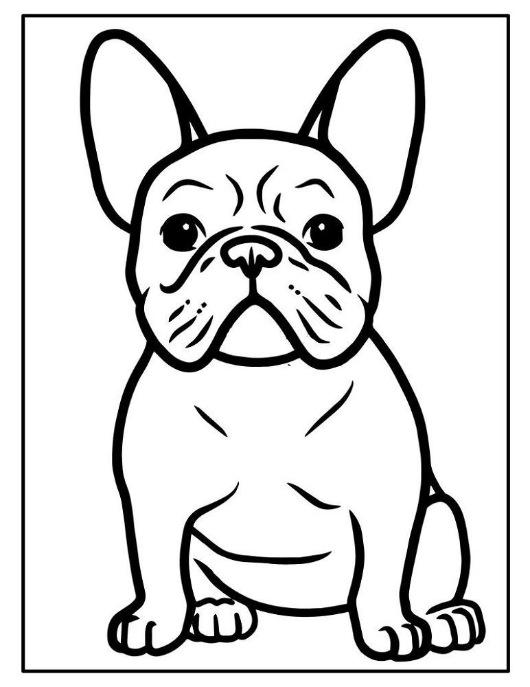 French Bulldog Coloring Pages