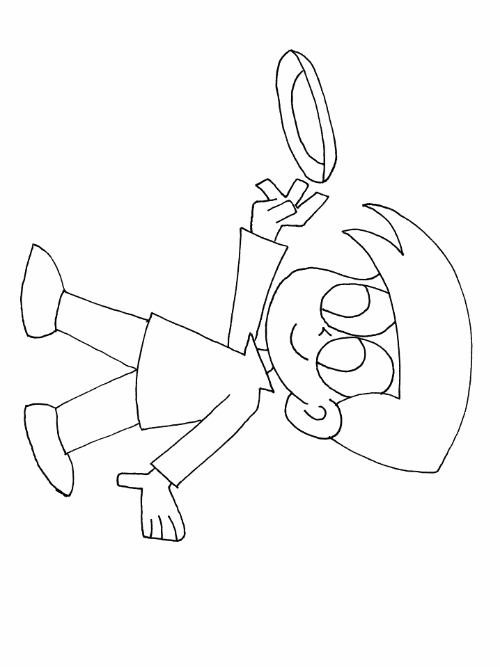 Frisbeeboy Sports Coloring Pages