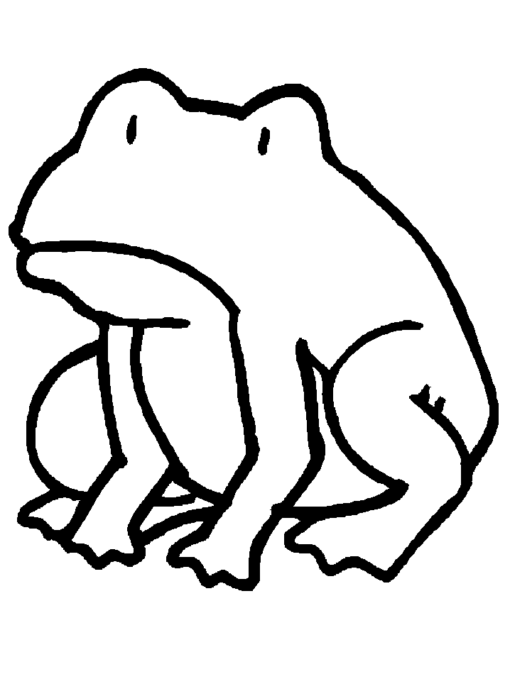 Frog Printable Coloring Pages