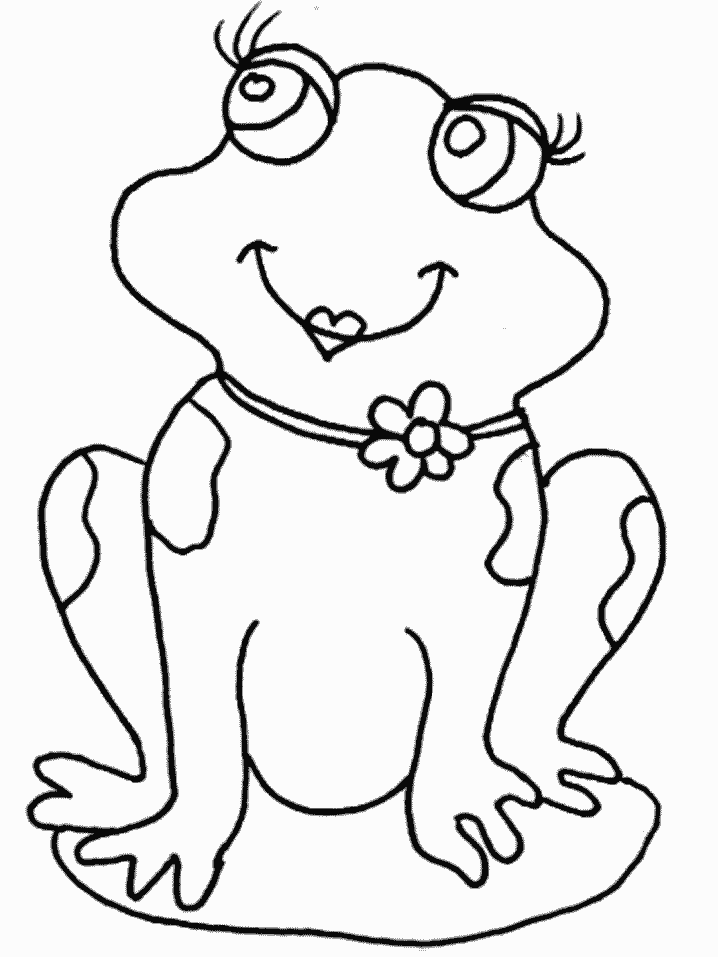 Cartoon Frog Coloring Pages